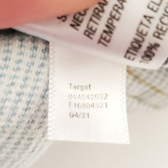 Universal Thread Blue Light Wash High Rise Wide Leg Denim Paperbag Pants - Picture 8 of 9